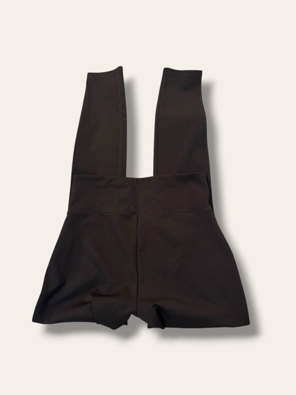 Assets Spanx Leggings Womens Black High Waist Shaping Suspender Support Tights